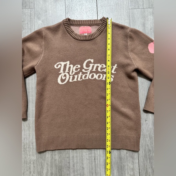 DANDY WORLDWIDE Great Outdoors brown sweater Size S - Picture 9 of 12